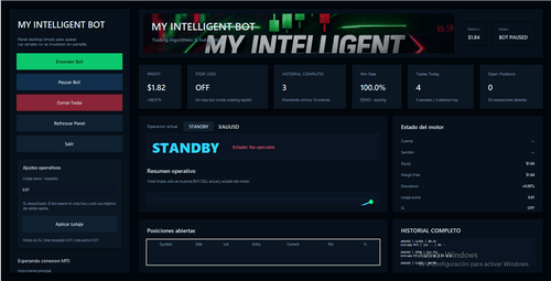 Bot de Trading Automatico para MT5 | Scalping - My Intelligent BotMy Intelligent BotBot de Trading Automatico para MT5 | Scalping
