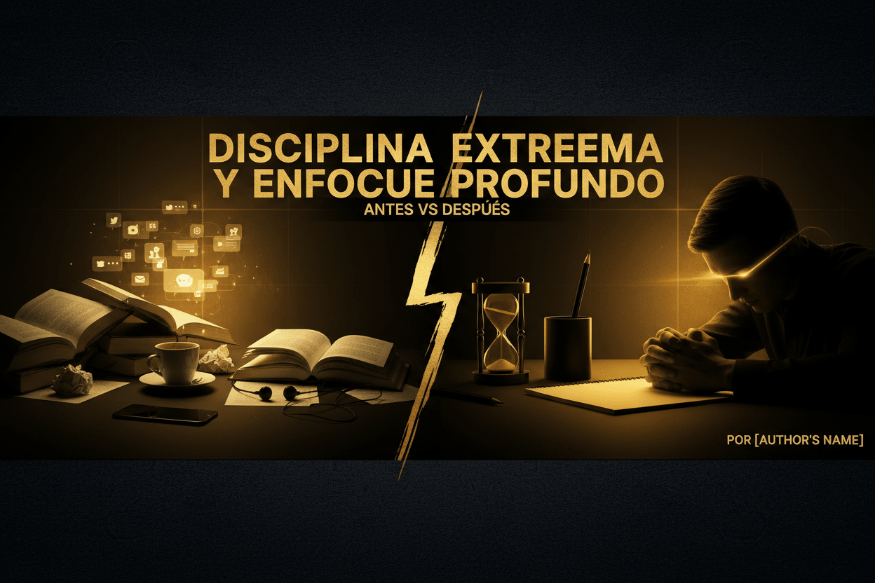 Disciplina Extrema y Enfoque Profundo | Libro Digital - My Intelligent BotDigitalMy Intelligent BotBanner caos vs orden disciplina extrema