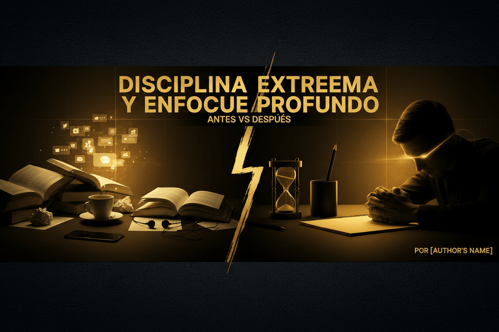 Disciplina Extrema y Enfoque Profundo | Libro Digital - My Intelligent BotDigitalMy Intelligent BotBanner caos vs orden disciplina extrema