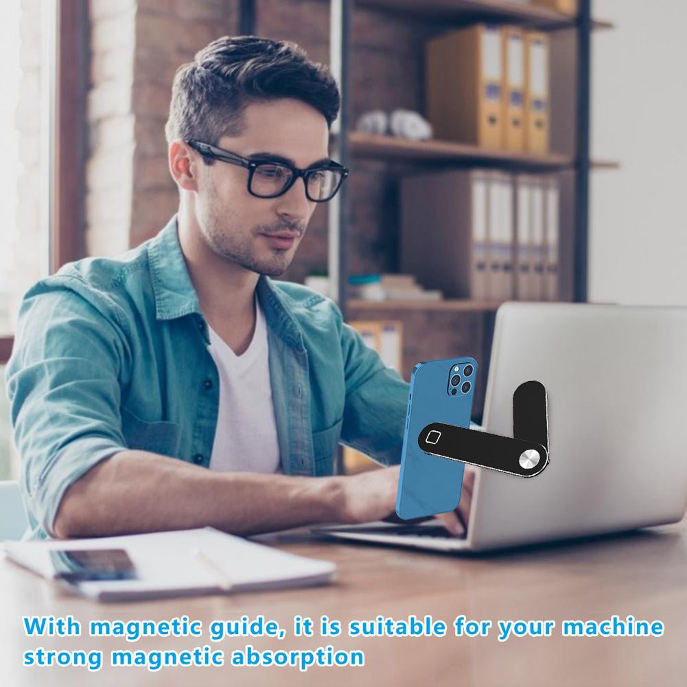 Laptop Phone Holder, Adjustable Laptop Side Mount Clip, Magnetic Laptop Monitor Mount, Computer Laptop Cellphone Stand Foldable Aluminum Expansion Bracket Tablet Clip For Dual Screen - My Intelligent BotDigitalMy Intelligent BotCJSJ190898001AZBlackfa028dc8e3657637d1cbccccc1c3360f