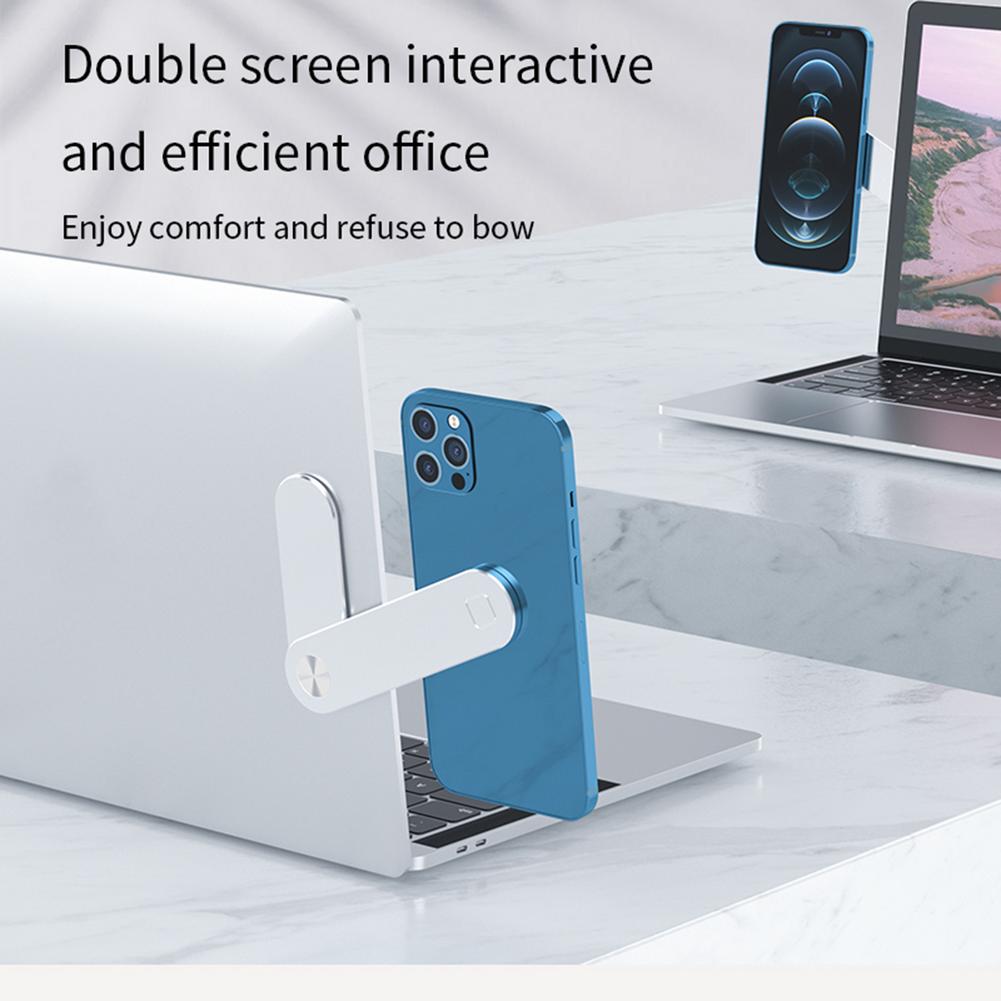 Laptop Phone Holder, Adjustable Laptop Side Mount Clip, Magnetic Laptop Monitor Mount, Computer Laptop Cellphone Stand Foldable Aluminum Expansion Bracket Tablet Clip For Dual Screen - My Intelligent BotDigitalMy Intelligent BotCJSJ190898001AZBlack2c0f9103843a693af322b0b1886f9805